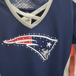 New england Patriots bedazzled fan shirt
